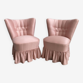 Set of 2 pink chairs 1960s