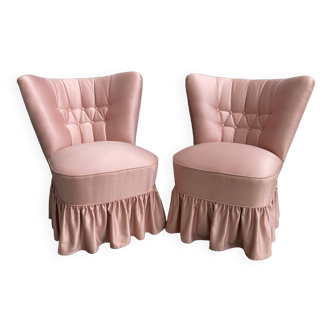 Set of 2 pink chairs 1960s