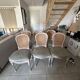 Lot de 6 chaises style Louis XVI avec cannage