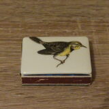 Case with porcelain matchbox