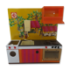 Kitchen doll, child in tole 70s