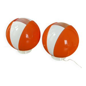 Paire de lampes vintage