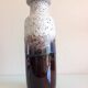 Vase tube brown and gray ceramic Fat Lava / vintage 60s-70s