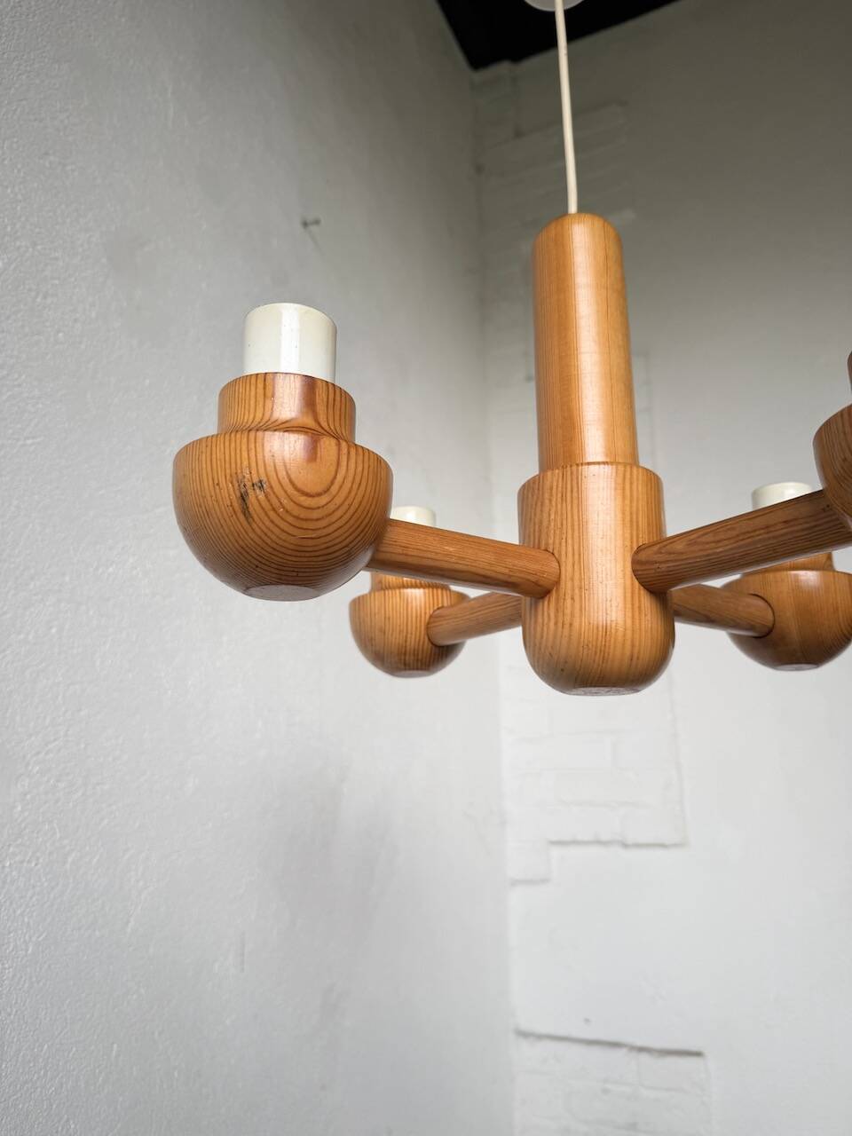 Paire de suspensions Ikea en pin 1980