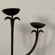 Brutalist Iron Candle Holder Circa 1970 Vintage