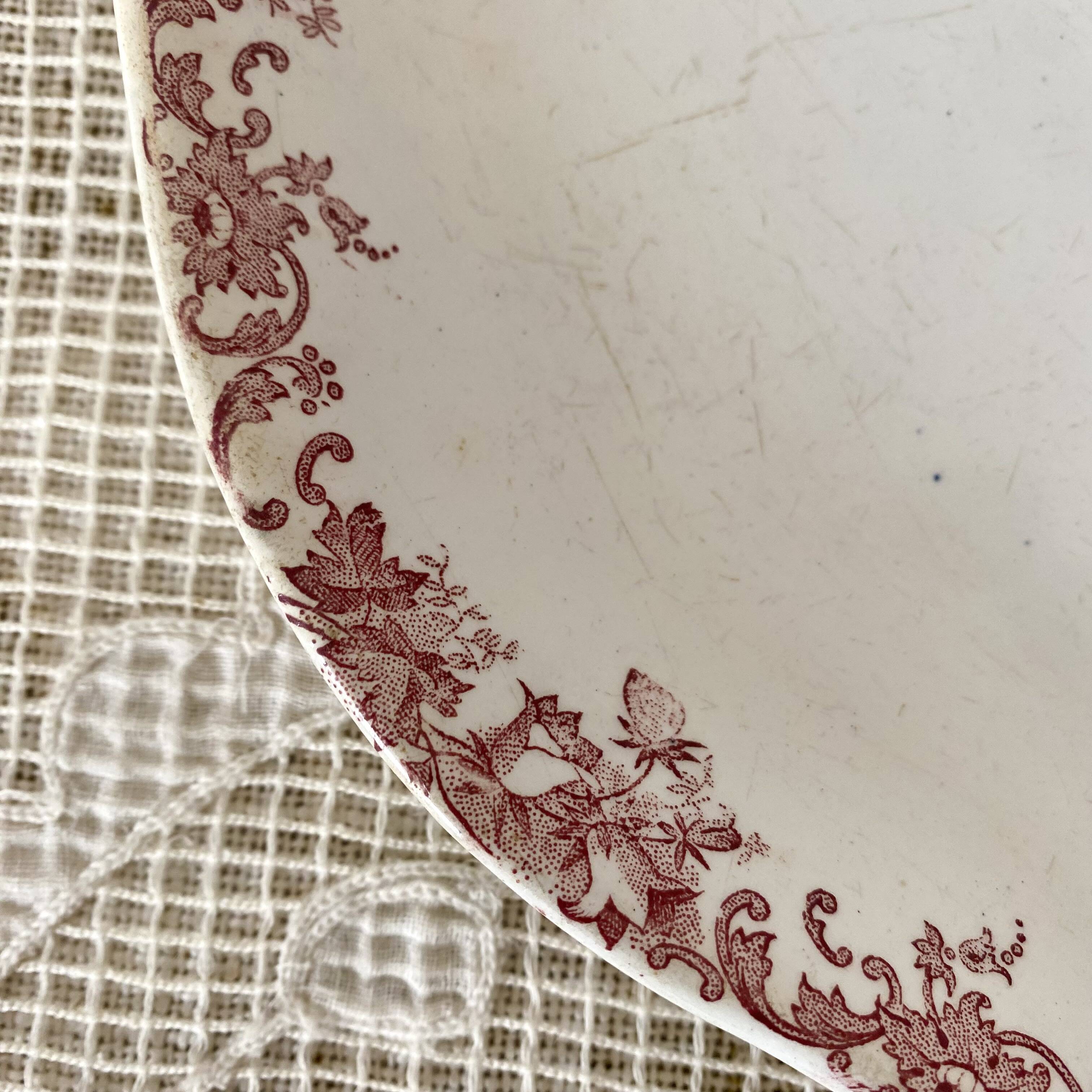 St Amand "Campanule" ironstone dish