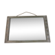 Silver wooden mirror 53x34 cm Art Deco style