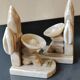 Mexican Bookends in Sombrero/Dozing Against Cactus. Made of onyx.