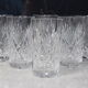 Lot de 6 verres à whisky en cristal taillé St louis