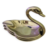 Small swan ashtray with silver metal cups