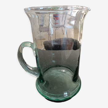 Tinted glass pitcher