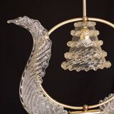 Elegant Art Decò Barovier and Toso Chandelier, 1940s