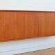 Danish MidCentury Teak Wall Mounted Sideboard, 1960s.