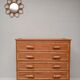 Commode en rotin années 60-70