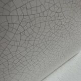 Vintage wall light in cracked white porcelain, France, 1970.