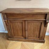 Mahogany and mahogany veneer sideboard