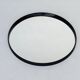 Miroir rond en bois hollandais vintage de O.W. Hack, années 1970