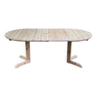 Rainer Daumiller extendable round table for Hirtshals Sawaerk 1970 200cm