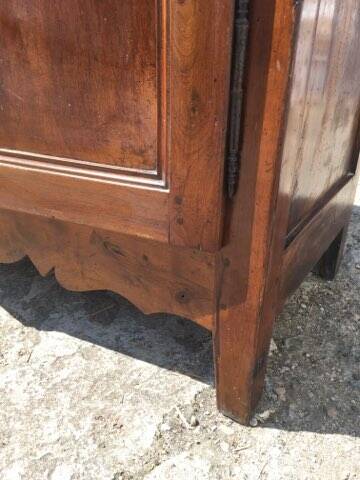 Old rustic farmhouse cabinet in fruit wood
