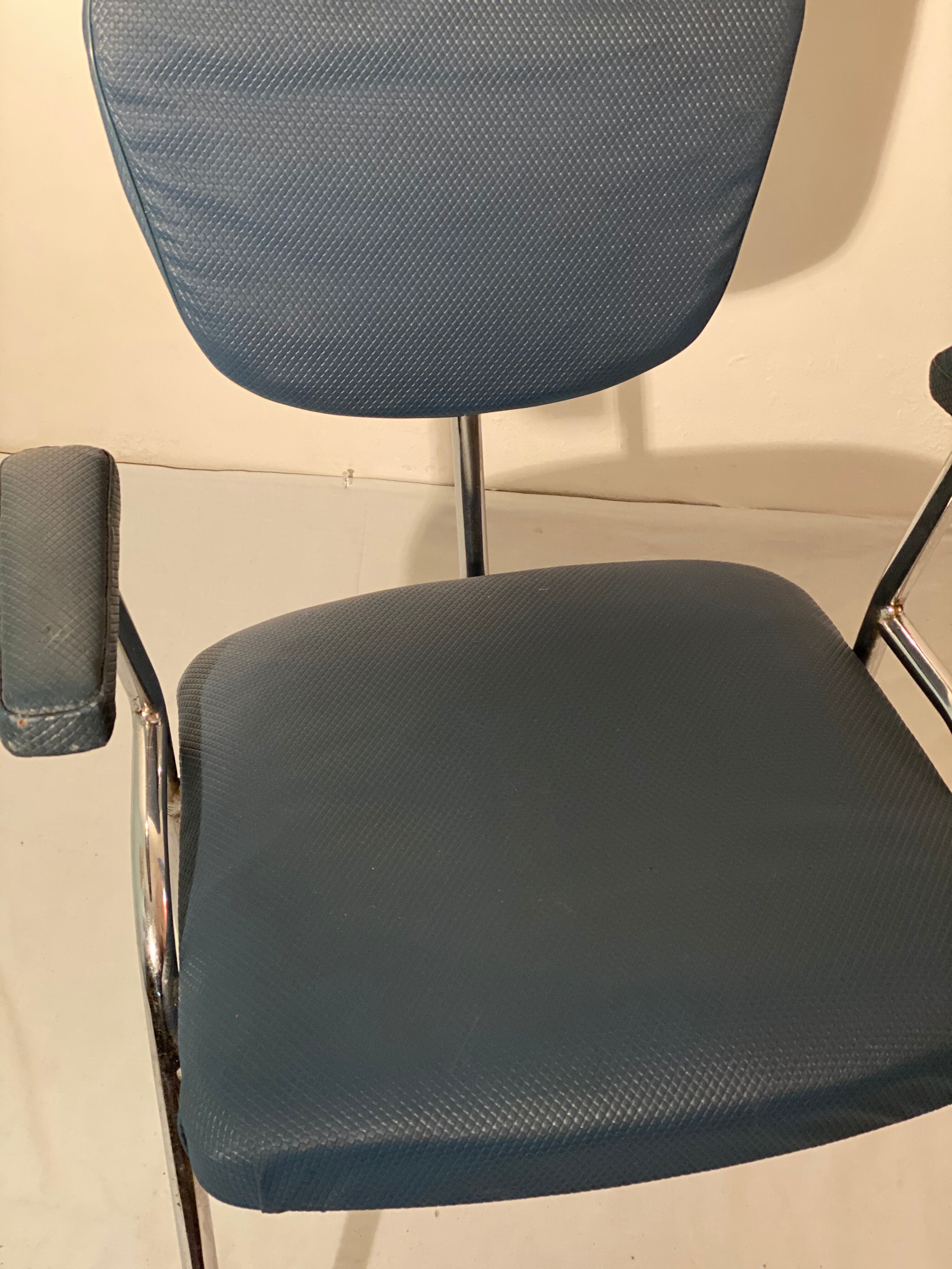 Industrial tubular art deco chair