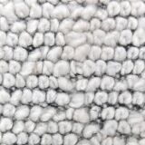 Black Wool Moroccan rug,  wool shaggy Berber Style antique black 210x140