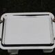 GUY DEGRENNE Serving Tray – Stainless Steel & Brass Handles – France