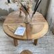 Table ronde en orme Maison Regain