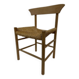 Vintage chair danish design papercord 60s dining chair