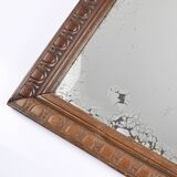 Large rectangular mirror, vintage art deco, dated 1926