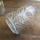 Set de 3 verres ciselés anciens