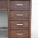 Art deco desk, oak minister's office, large 2-box desk, drawer desk, 40's