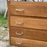 Vintage chest of drawers compass feet