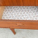 Scandinavian teak living buffet forming a showcase
