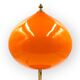Mid-century modern orange glass Table lamp, Vistosi Italy, 1960s