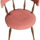 Pink gondola armchair in the style of Helmut.