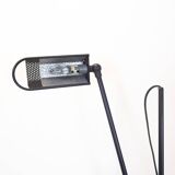 Lampadaire vintage en métal noir, Espagne, 1980