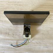 New smoked glass and chrome wall light, 1970s
