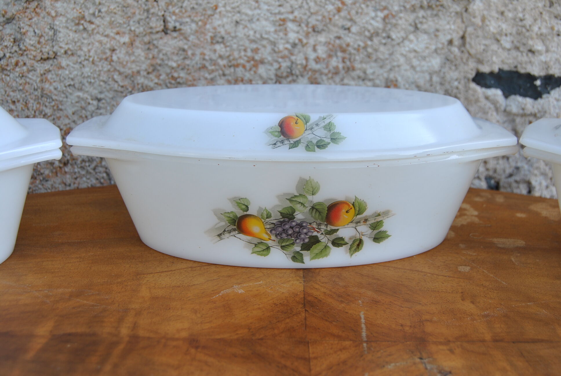 Oval dishes various models - arcopal - 70s - authentic vintage