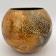 Line lacquer vase, france, lacquered glass,