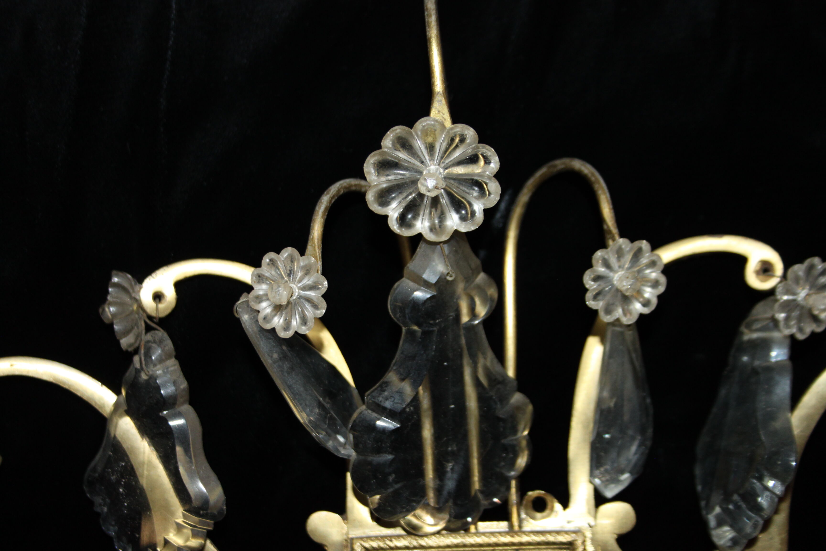 Wall lamp in gilded bronze