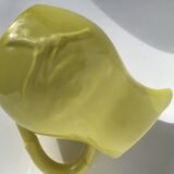 Yellow pitcher bird earthenware Vercor light relief