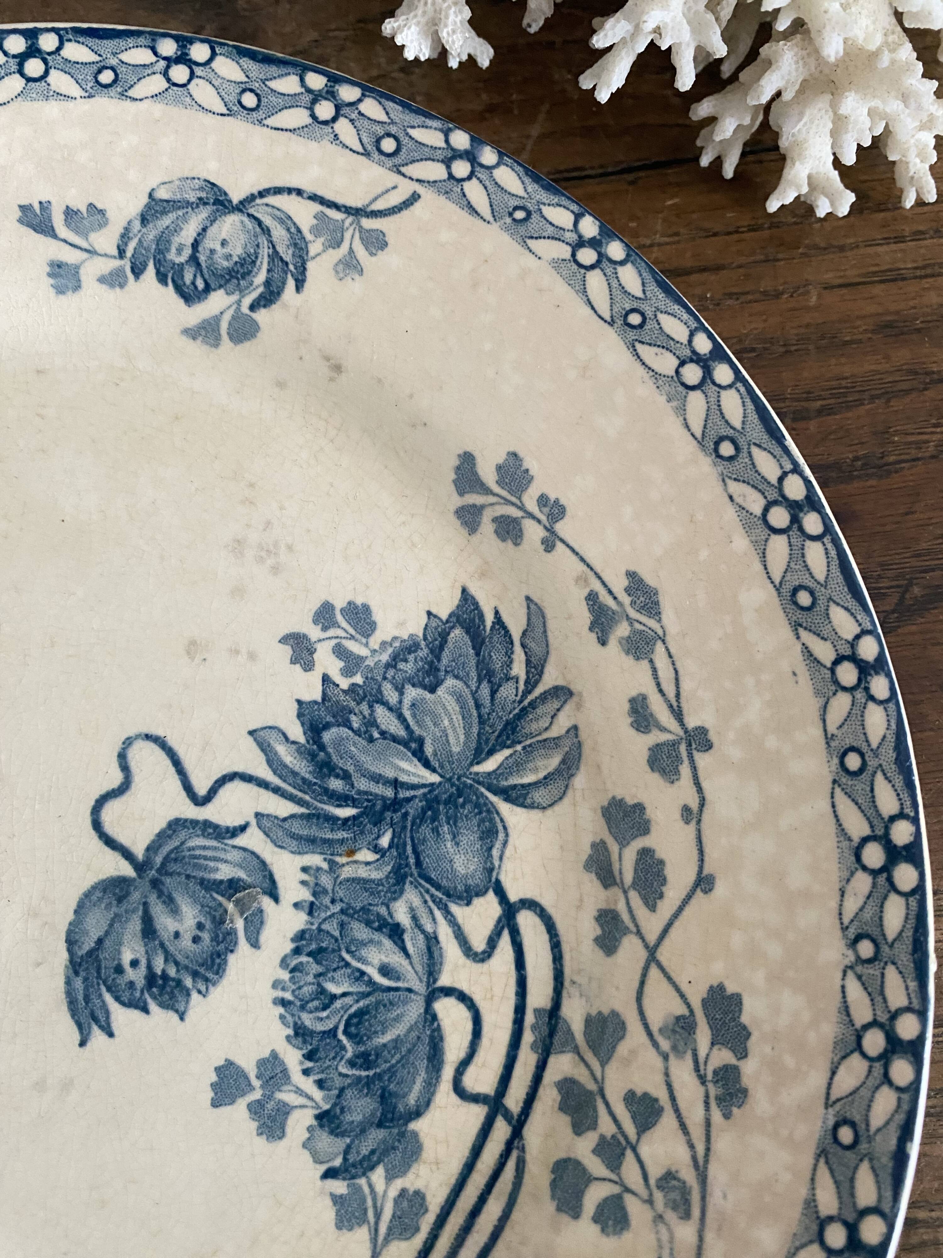 Royat Sarreguemines iron earth plate