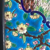 Longwy 19th-century enamels sellette