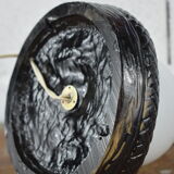 Vintage cobra lamp in black resin