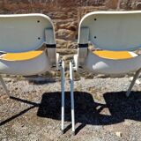 Duo of Dorsal chairs by E Ambasz and G Piretti for OpenArk in 1990