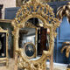 Mirror with Putti in Gilded Wood from the Napoléon III Period 1.96m x 1.33m