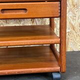 60s 70s teak side table with drawer table danish modern design