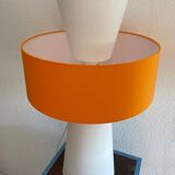 Intense orange furniture lamp Lamp'cône