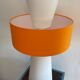Intense orange furniture lamp Lamp'cône