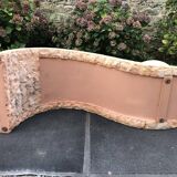 80s design coffee table. made of Mactan travertine stones from Magnussen ponte.